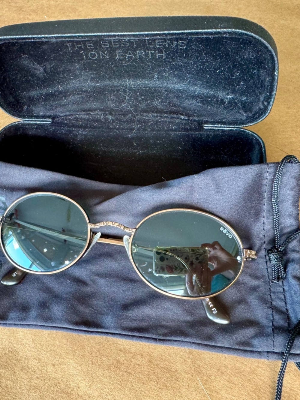 Vintage Revo “Python” Sunglasses w Revo Pouch & Hard Case - Picture 6 of 9